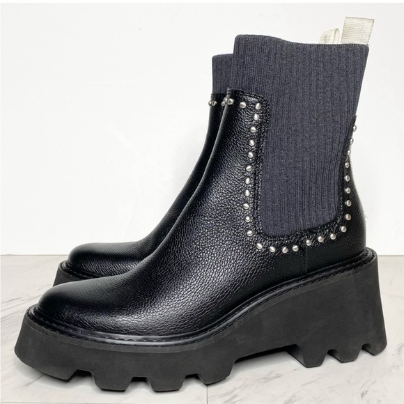 Dolce Vita Shoes - Dolce Vita Hoven Stud H2O Chelsea Chunky Leather Boot 7 1/2